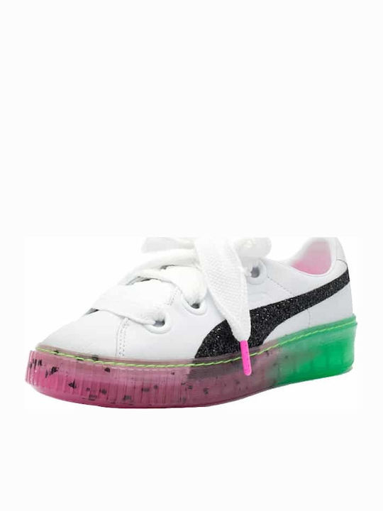 Candy Platform Damen Sneakers Weiß