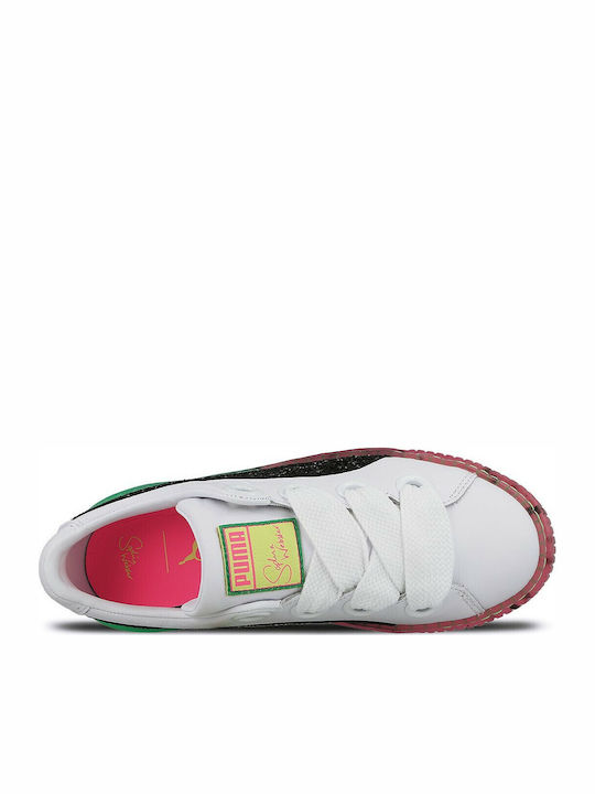 Candy Platform Damen Sneakers Weiß