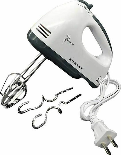 Sokany 133 Hand Mixer 180W White