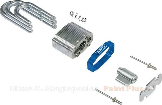 Abus Ατσάλινο Λουκέτο Πέταλο με Κλειδί 30mm Μπλε