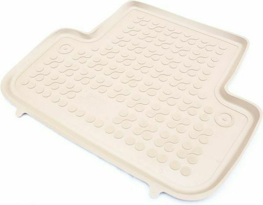 Rezaw Plast Set of Front and Rear Mats 4pcs Tray Type for Volvo S60 / S80 / V70 / XC 70 2000-2007 Beige