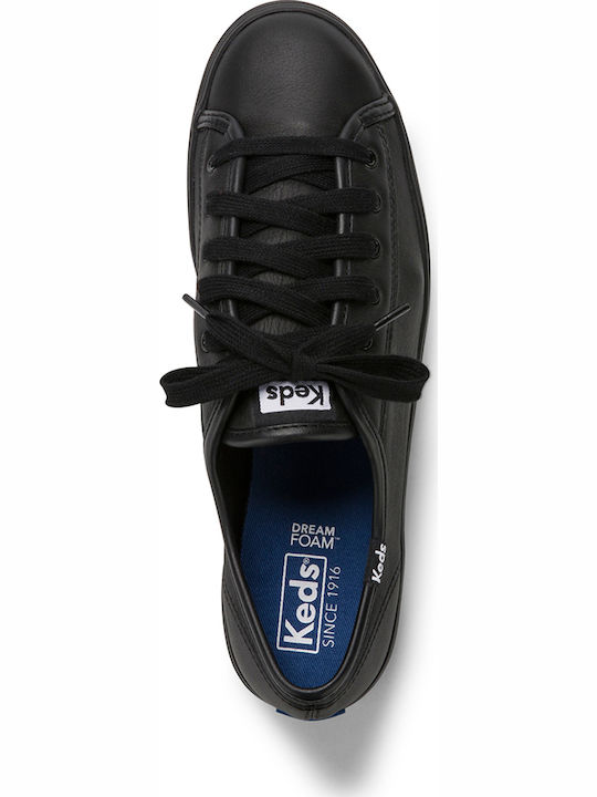 Triple Kick Damen Flatforms Sneakers Schwarz