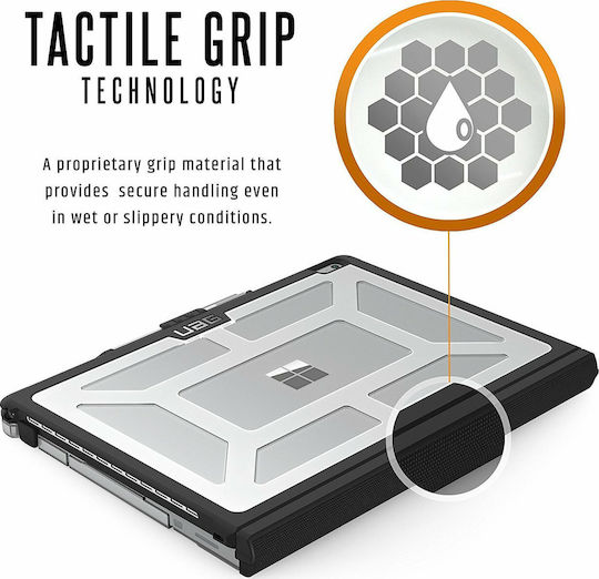 UAG Plasma Flip Cover Ανθεκτική Ασημί (Microsoft Surface Book 2)