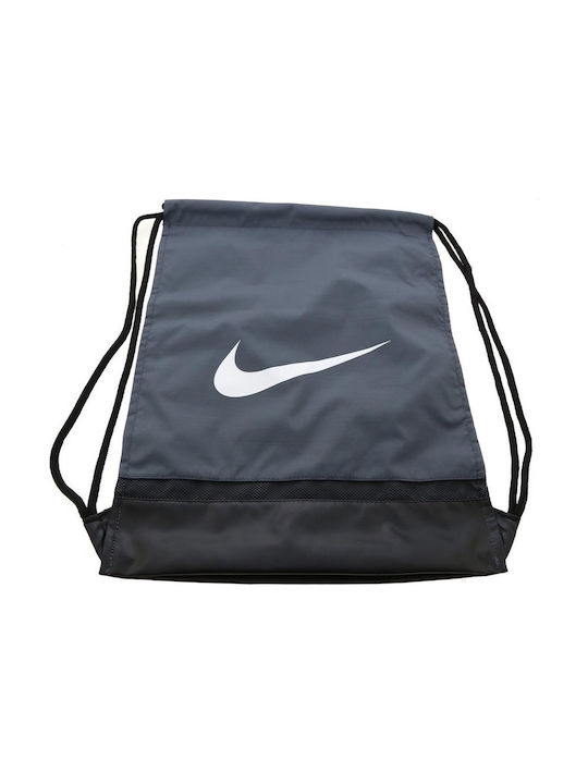 Nike Brasilia Unisex Τσάντα Πλάτης Γυμναστηρίου Γκρι
