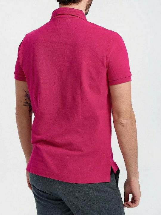 Ralph Lauren Bluza Bărbătească cu Mânecă Scurtă Polo Fuchsia