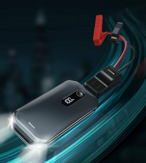 Baseus Super Energy Pro Преносим Стартер за автомобилна батерия 12000mAh с Захранваща банка / USB / Стъкла 12V 12000mΑh