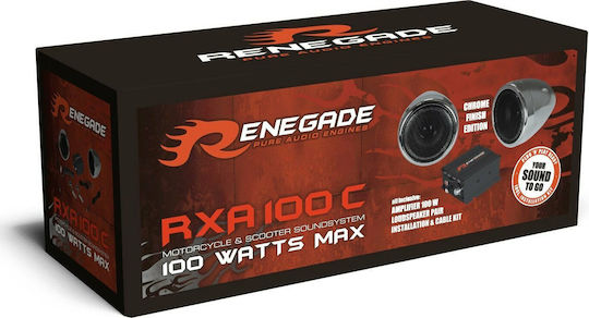 Renegade Car Audio RXA 100C Σετ Ηχεία Αυτοκινήτου με 50W RMS (2 Δρόμων)