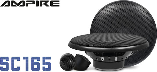 Ampire Set Auto-Lautsprecher SC165 Autolautsprecher 6.5" mit 60W RMS (2 Weg)