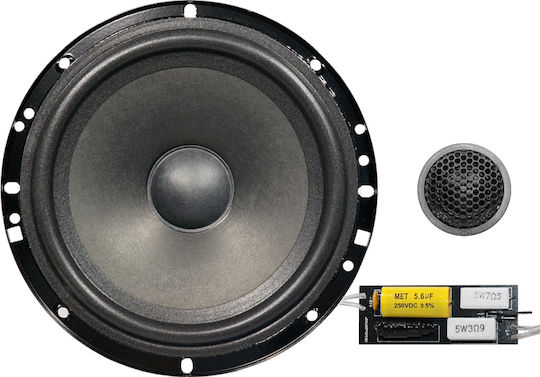 Ampire Set Auto-Lautsprecher SC165 Autolautsprecher 6.5" mit 60W RMS (2 Weg)