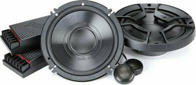 Polk Audio Σετ Ηχεία Αυτοκινήτου Διαιρούμενα 6.5" με 100W RMS (2 Δρόμων)