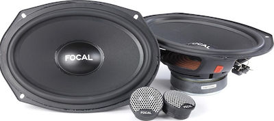 Focal Car Speaker Set ISU690 Separate 6x9" with 80W RMS (2 Way)