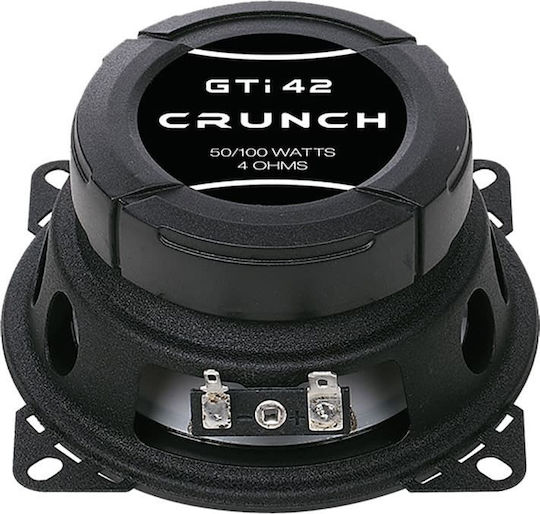 Crunch GTi42 Σετ Ηχεία Αυτοκινήτου 4" με 50W RMS (3 Δρόμων)