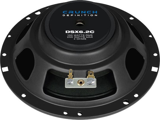 Crunch Комплект Автомобилни Високоговорители DSX6.2C Сплит-системи 6.5" с 200W RMS (2 път)