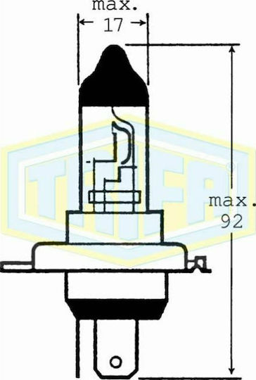 Trifa Lămpi Motocicletei HS1 Halogen 12V 35W 1buc
