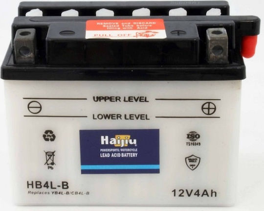 HaiJiu Затворен тип Мотоциклетна батерия HB4L-B с капацитет 4Ах