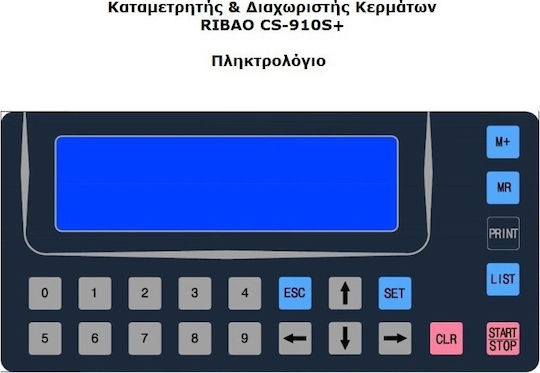 Ribao CS-910S+ Брояч на пари със Скорост 600 Монети на минута
