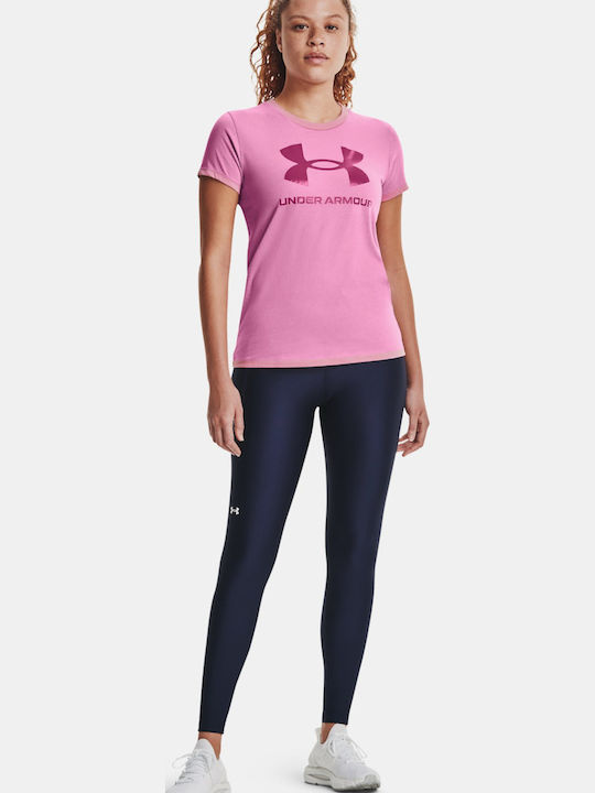 Graphic Damen T-Shirt Fuchsie