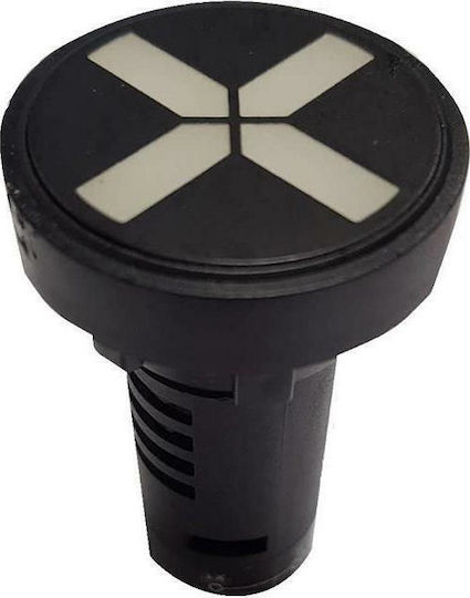 Xindali LED Ενδεικτική Λυχνία 24V Κόκκινο 1τμχ 022-016024110
