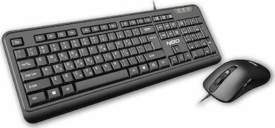 NOD BusinessPRO Wired Keyboard & Mouse Set Σετ Πληκτρολόγιο & Ποντίκι Ελληνικό