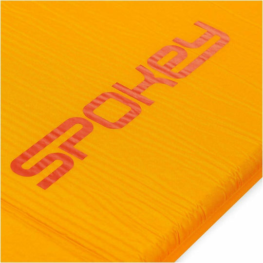 Spokey Savory Αυτοφούσκωτο Μονό Υπόστρωμα Camping 180x50cm Πάχους 2.5cm Πορτοκαλί