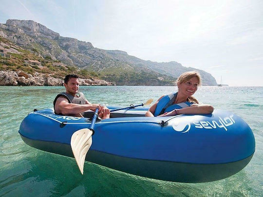 Sevylor Caravelle KK65 2016 Inflatable Boat 2 People Blue with Oars & Pump 228x120cm