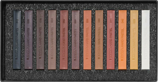 Lyra Brown Tones Crayons Set Ξηροπαστέλ Brown 12pcs