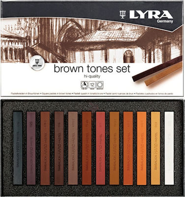 Lyra Brown Tones Set de creioane colorate cu 12 culori 5641121