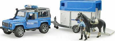 Bruder Land Rover Set with Car 1:16 Police for 3++ Years