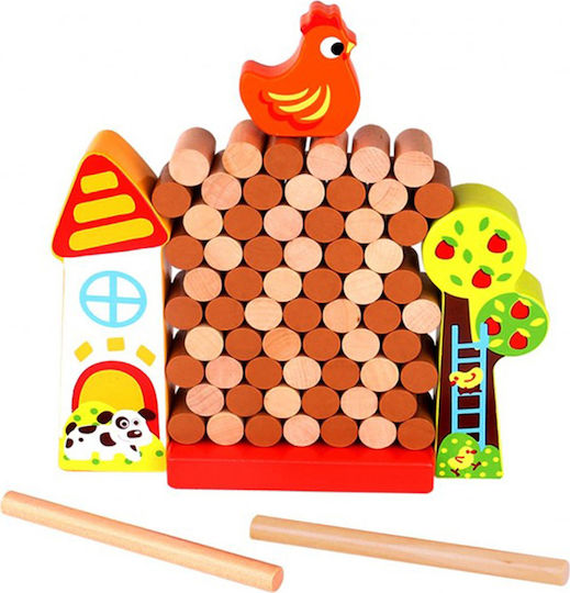 Tooky Toys Stacking Toy Farm made of Wood for 36++ Months