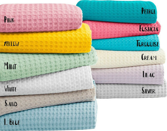 Beauty Home Pique Blanket Single 170x240cm Lilac 1990PIMO-lilac