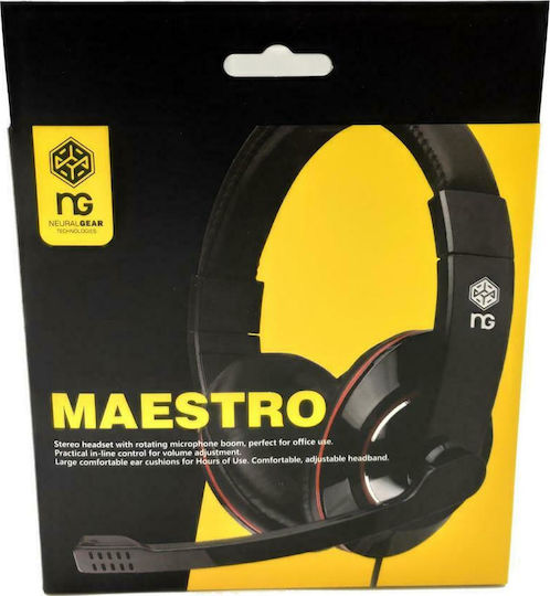 NG Maestro Over Ear Multimedia Ακουστικά με μικροφωνο και σύνδεση 3.5mm Jack