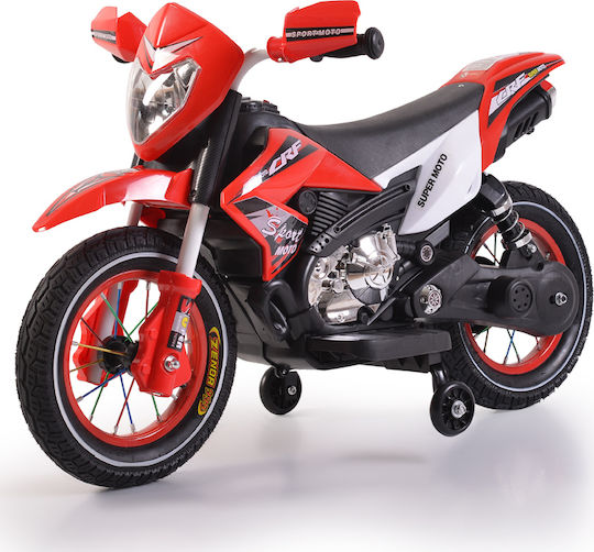 Kinder Motorrad Inspiriert Super Moto Elektroantrieb 6 Volt Rot