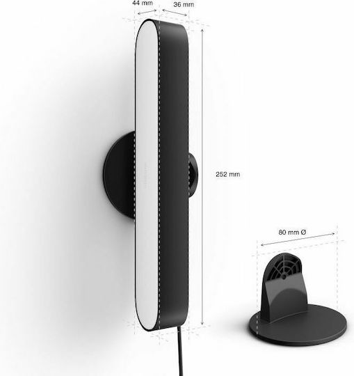 Philips Hue Play WiFi Dekorative Lampe Bar Schwarz 2Stück