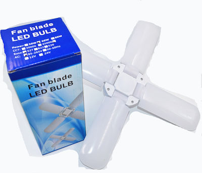 Fan Blade LED Bulb Λάμπα LED για Ντουί E27 Ψυχρό Λευκό 5400lm