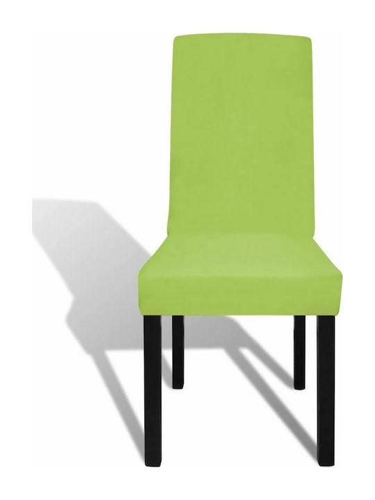 vidaXL Elastic Cover for Chair Πράσινo 6pcs 131424