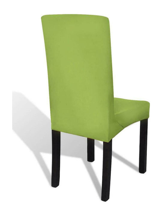 vidaXL Elastic Cover for Chair Πράσινo 6pcs 131424