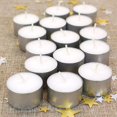 Bolsius Tealights White (up to 8hrs Duration) 50pcs