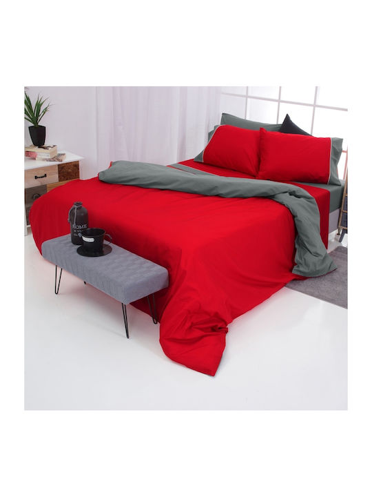 SB Home Simi Tagesdecke Einzelbett Baumwolle Rot 160x240cm
