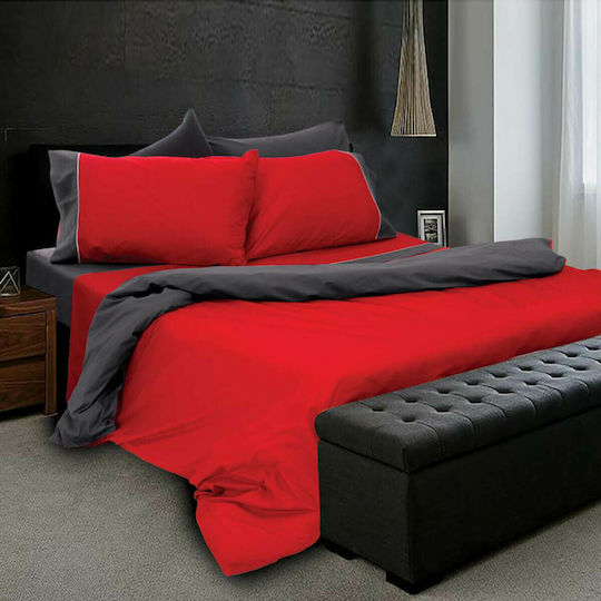 SB Home Simi Tagesdecke Einzelbett Baumwolle Rot 160x240cm