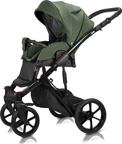 Milu Kids Bacio Καρότσι 2 σε 1 Kατάλληλο για Nεογέννητο Navy Green 07