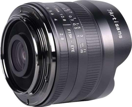 7artisans Crop Φωτογραφικός Φακός Photoelectric 7.5mm f/2.8 Mark II Fisheye / Wide Angle για Sony E Mount Μαύρος