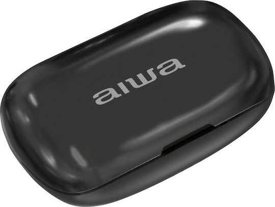 Aiwa EBTW-850 In-ear Bluetooth Handsfree Ακουστικά με Αντοχή στον Ιδρώτα και Θήκη Φόρτισης Μαύρα