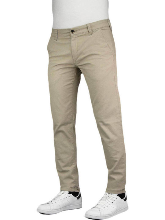 M0073 Trousers Chino Elastic in Skinny Fit Cigar