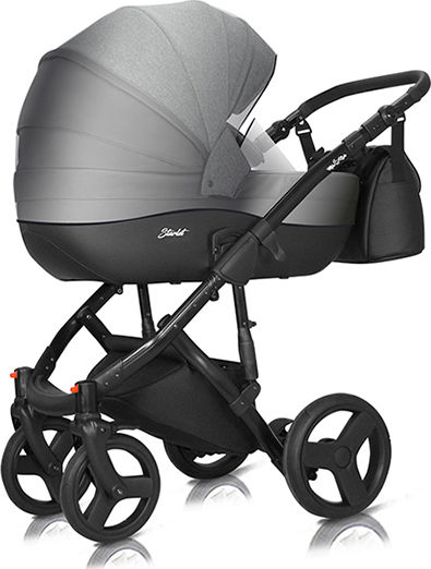 Milu Kids Starlet Eko Ρυθμιζόμενο Καρότσι 2 σε 1 Kατάλληλο για Nεογέννητο Creamy-Grey 13.10kg