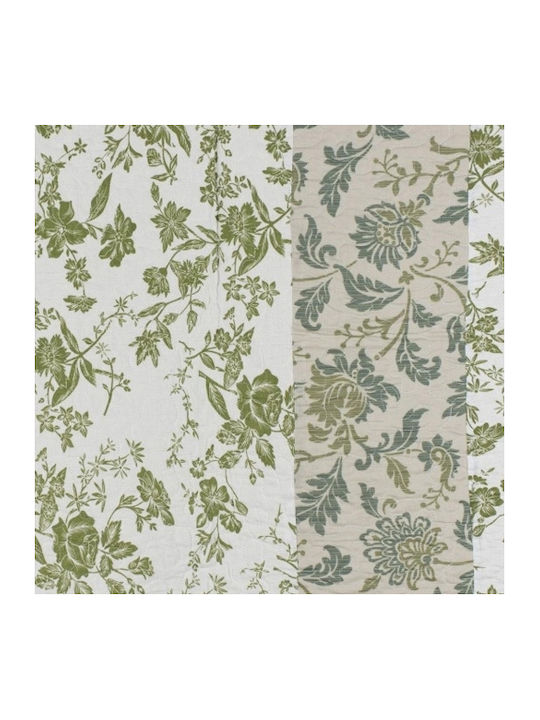 Silk Fashion 7378-5 Chitare electrice Cuvertură Single Bumbac Verde 160x220cm 2buc