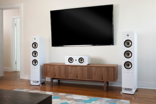 Signature S60e Paar Hi-Fi Lautsprecher Boden 300W 3 Anzahl von Fahrern B29.64xT39.88xH113.03cm. Weiß