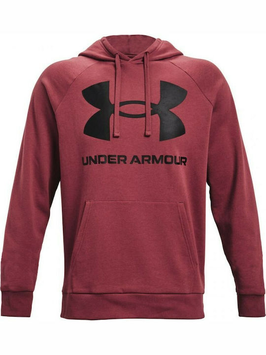 Rival Sweatshirt With Burgundy Hood