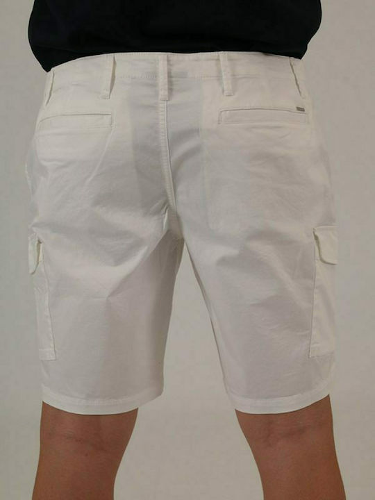 Armani Jeans Men's Cargo Monochrome Shorts White