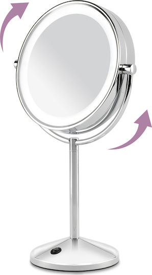 Babyliss Schminkspiegel Tischgerät 9436E mit Licht Silber