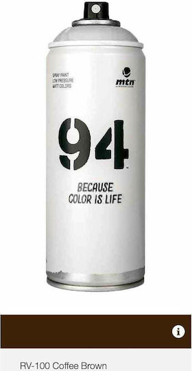 Montana Colors Spray Paint 94 with Matt Effect Coffee Brown RV-100 400ml